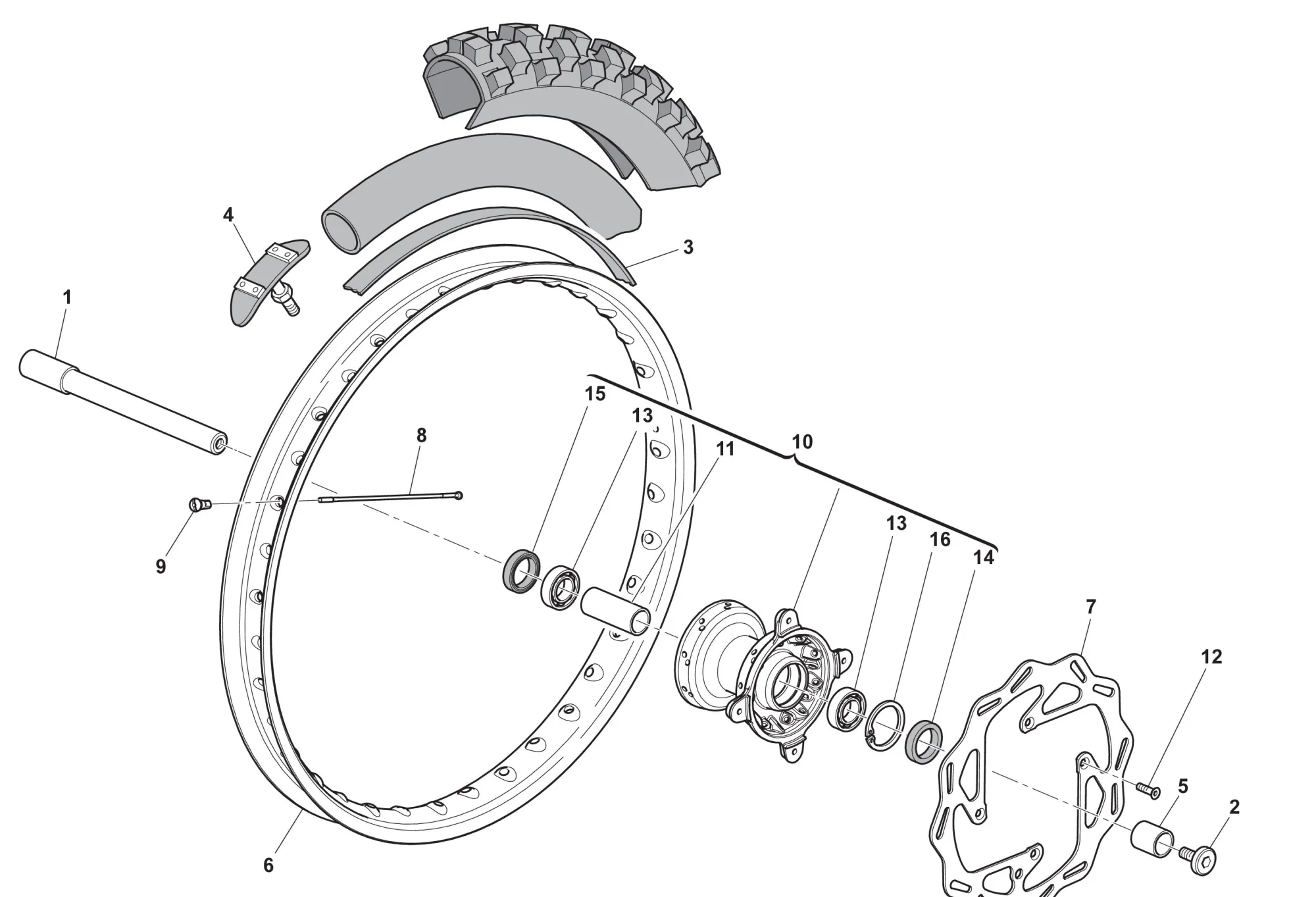Vorderrad RS Enduro Vorderrad RS Enduro
