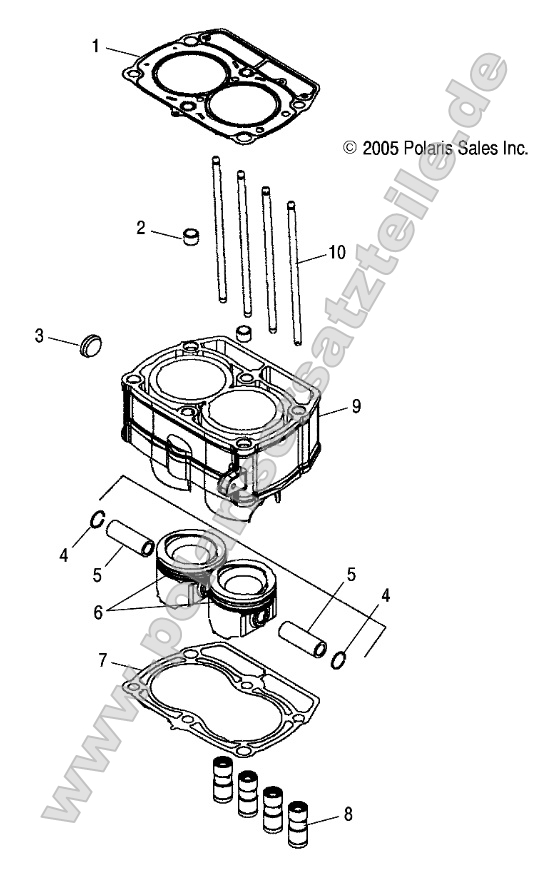 Engine, Piston and Cylinder