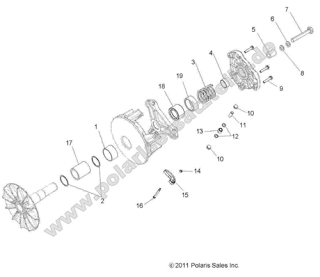 Drive Train, Primary Clutch Drive Train, Primary Clutch