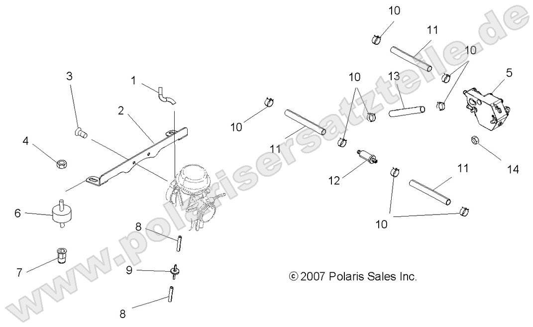 ENGINE, CARBURETOR MOUNTING and FUEL LINES ENGINE, CARBURETOR MOUNTING and FUEL LINES