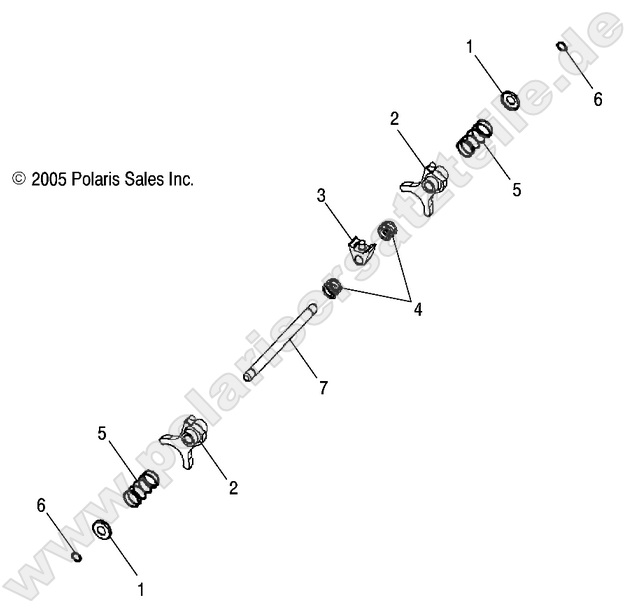 DRIVE TRAIN, MAIN GEARCASE SHIFT FORKS DRIVE TRAIN, MAIN GEARCASE SHIFT FORKS
