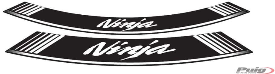 PUIG KIT 8 FELGENBÄNDER NINJA F/WEISS - 5528B