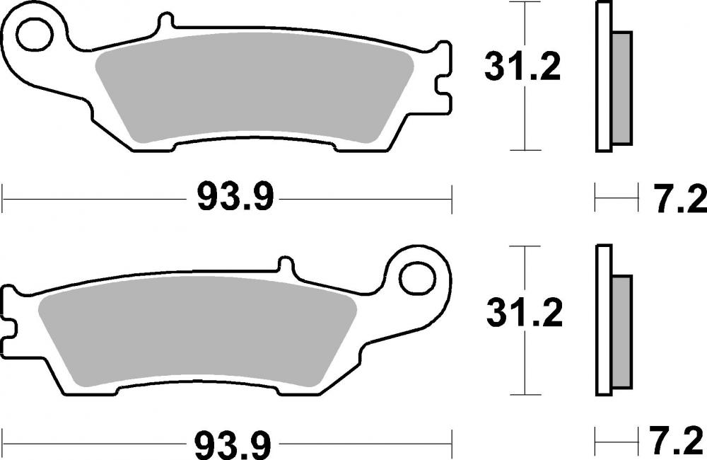 SBS Bremsbeläge Offroad & ATV Racing Sintermetall - 840RSI