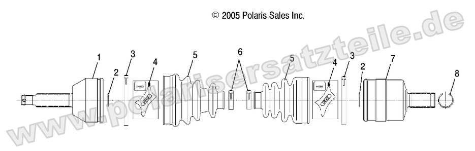 Drive Shaft, Rear, LH, RH Drive Shaft, Rear, LH, RH