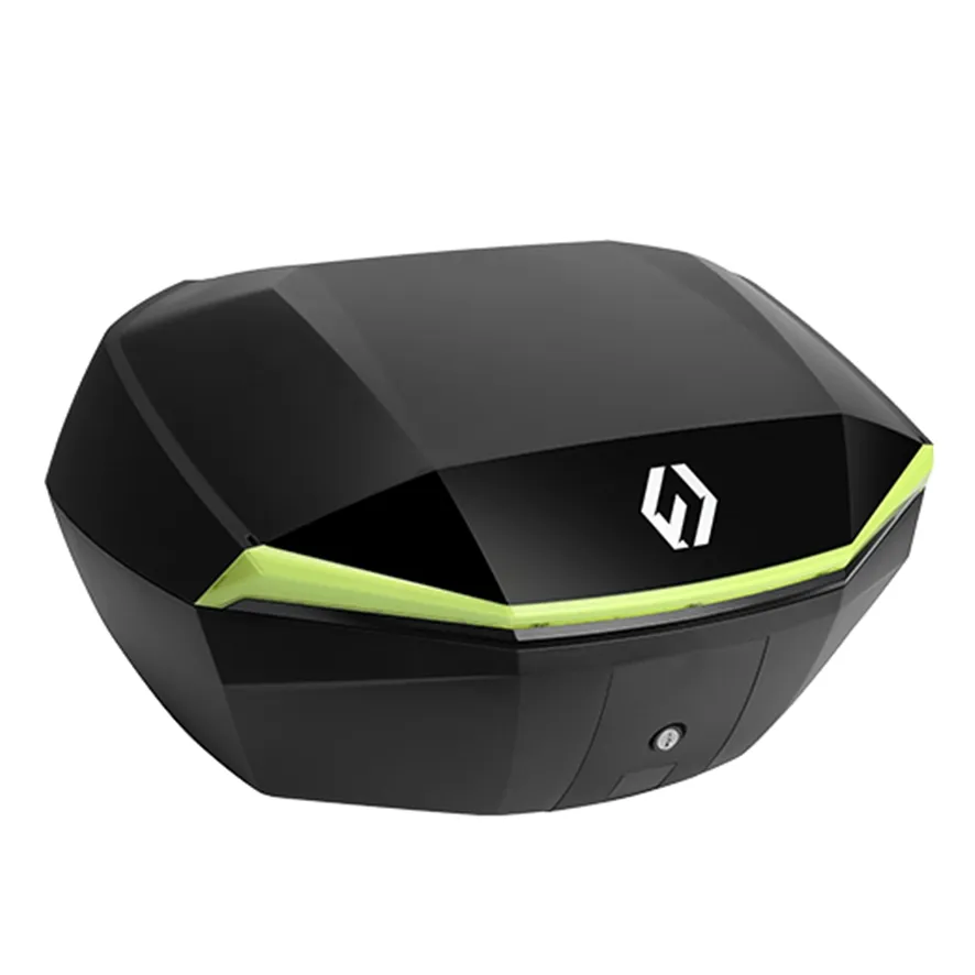 Furchtlos SHIELD L Basic Topcase - 48 Liter - schwarz/gelb - inkl. Montagekit