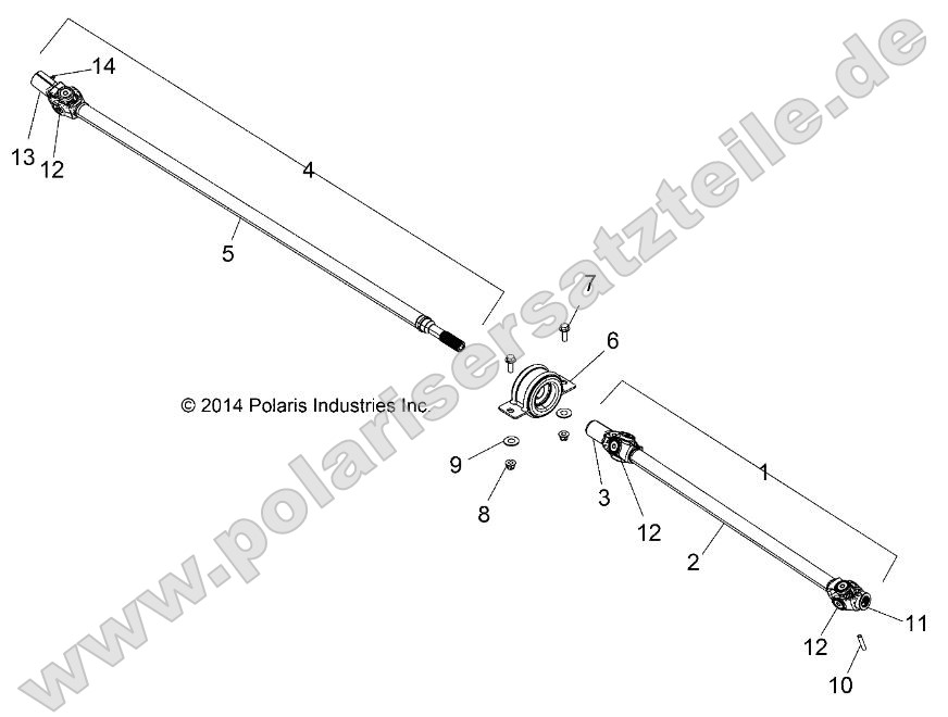 Drive Train, Front Prop Shaft Drive Train, Front Prop Shaft