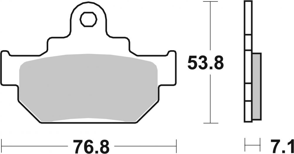 SBS Bremsbeläge HF Street Ceramic ABE - 581HF