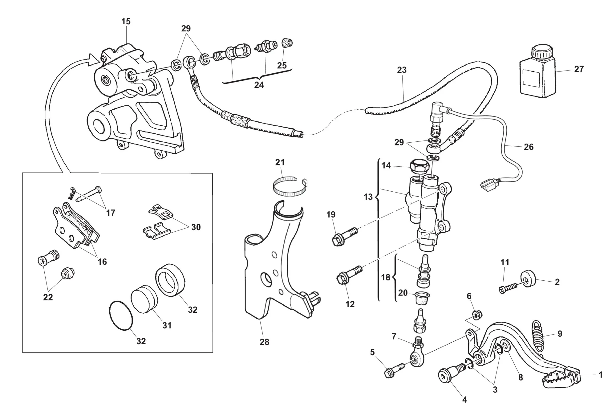Bremssystem hinten Bremssystem hinten