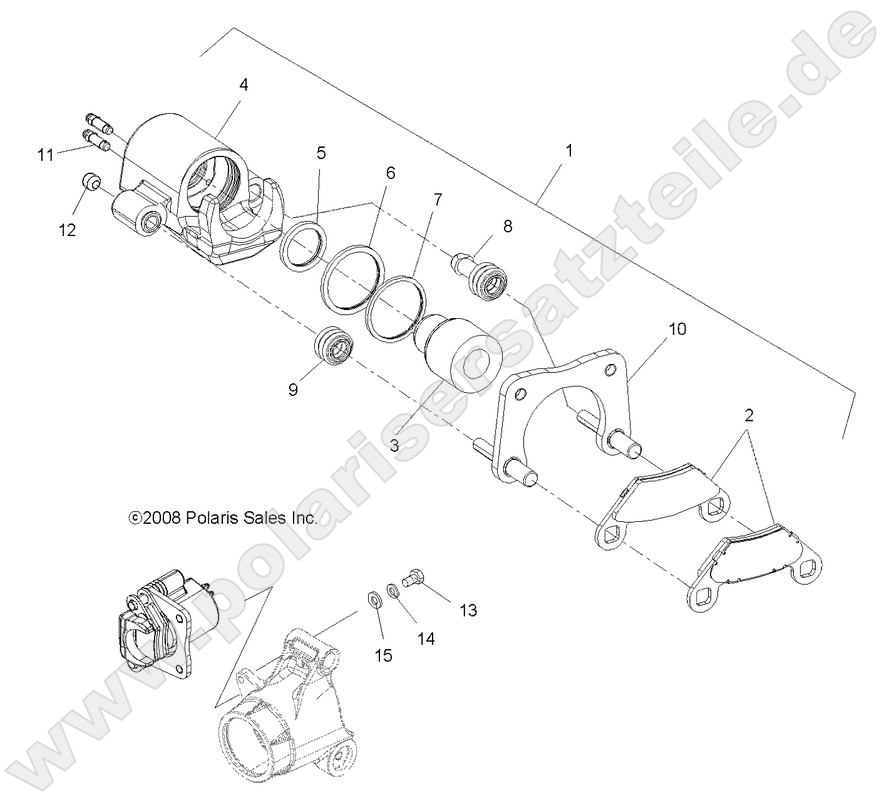 BRAKES, REAR CALIPER