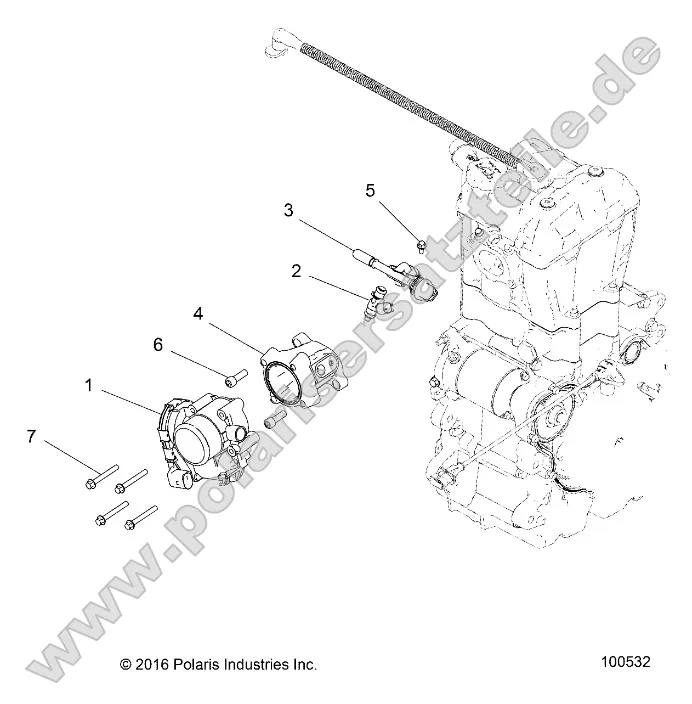 Engine, Throttle Body and Fuel Rail Engine, Throttle Body and Fuel Rail