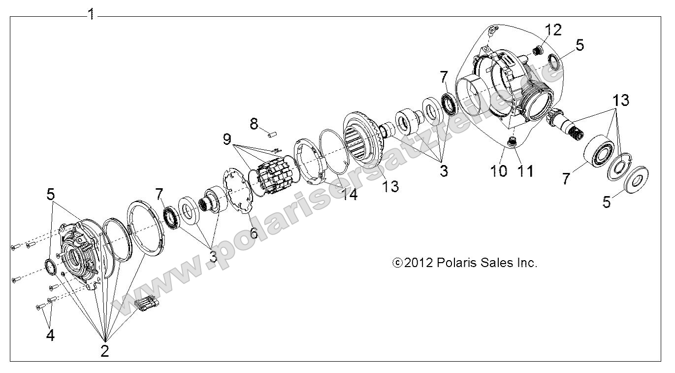 Drive Train, Front Gearcase Internals