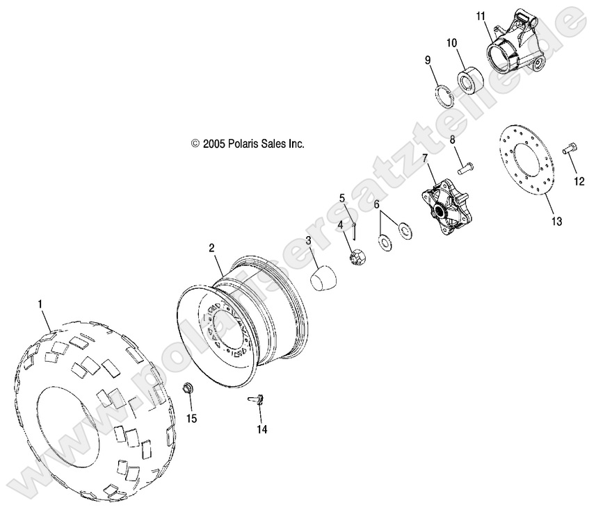 WHEELS, REAR TIRE and BRAKE DISC