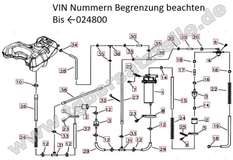Benzinpumpe bis VIN 024800