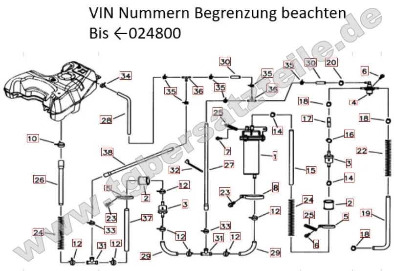Benzinpumpe bis VIN 024800