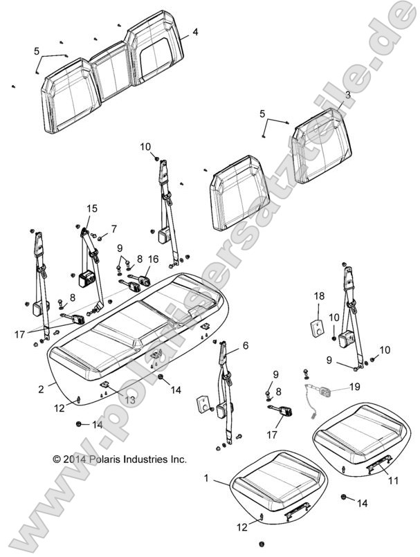 Body, Seat, Rear Bench