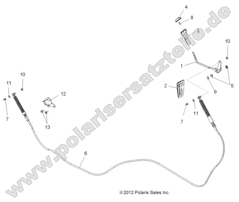 Drive Train, Shift Lever and Cable