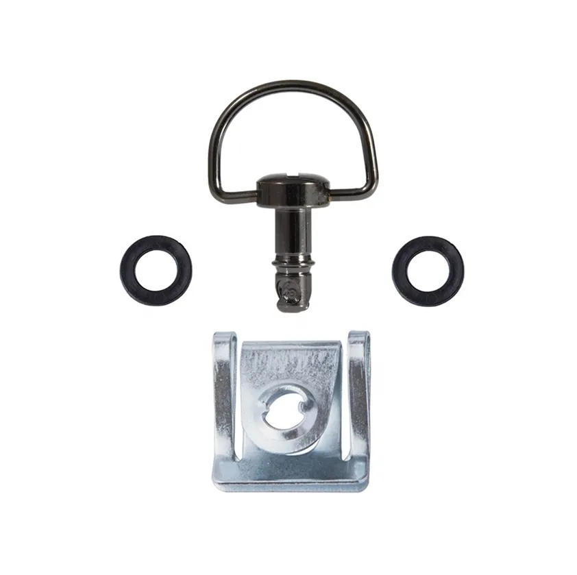 TMP Racing Verkleidung Bügel Schnellverschluss Set 17mm schwarz-chrom zum Stecken - 10 Stück