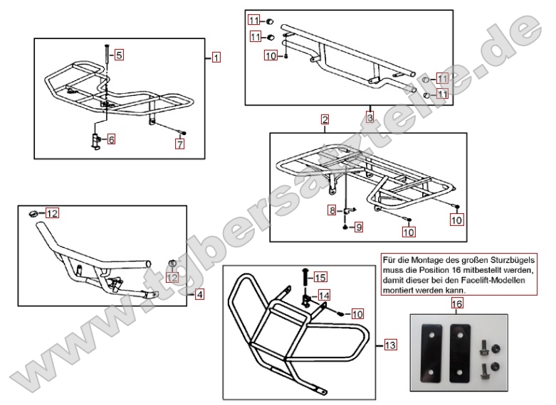 Gepäckträger vorne und hinten