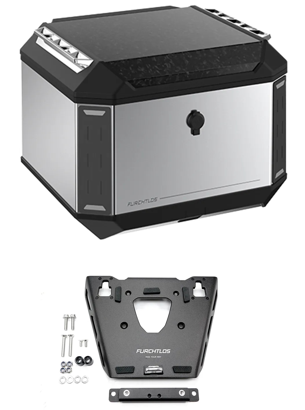 Furchtlos RANGER ADV Aluminium Topcase 50 Liter Set - Honda CRF 1100 Africa Twin 2020-24 Furchtlos RANGER ADV Aluminium Topcase 50 Liter Set - Honda CRF 1100 Africa Twin 2020-24