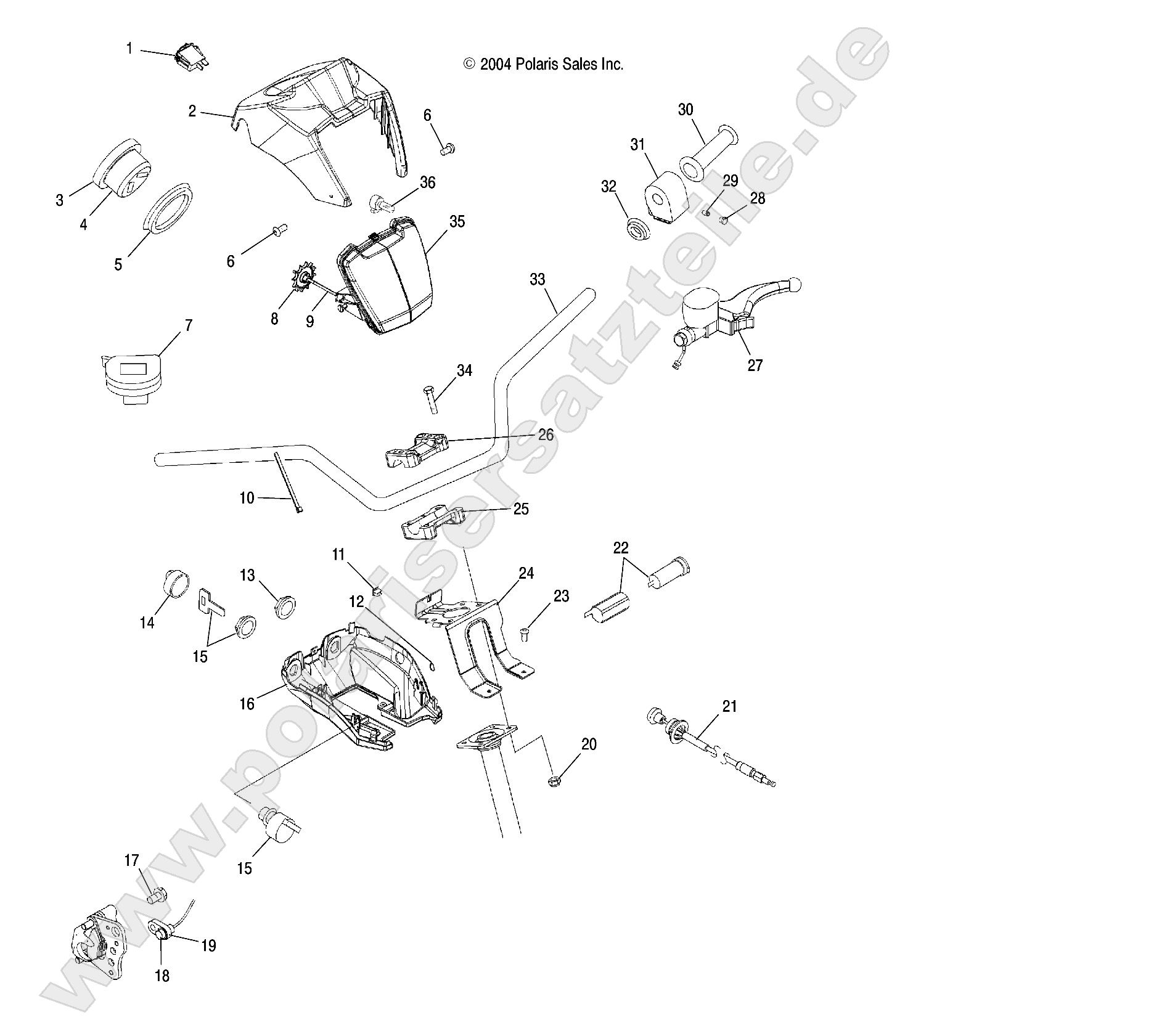 HANDLEBAR and HEADLIGHT POD HANDLEBAR and HEADLIGHT POD
