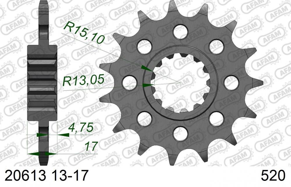 AFAM Racing Ritzel / Kettenrad vorne - 520 - 20613