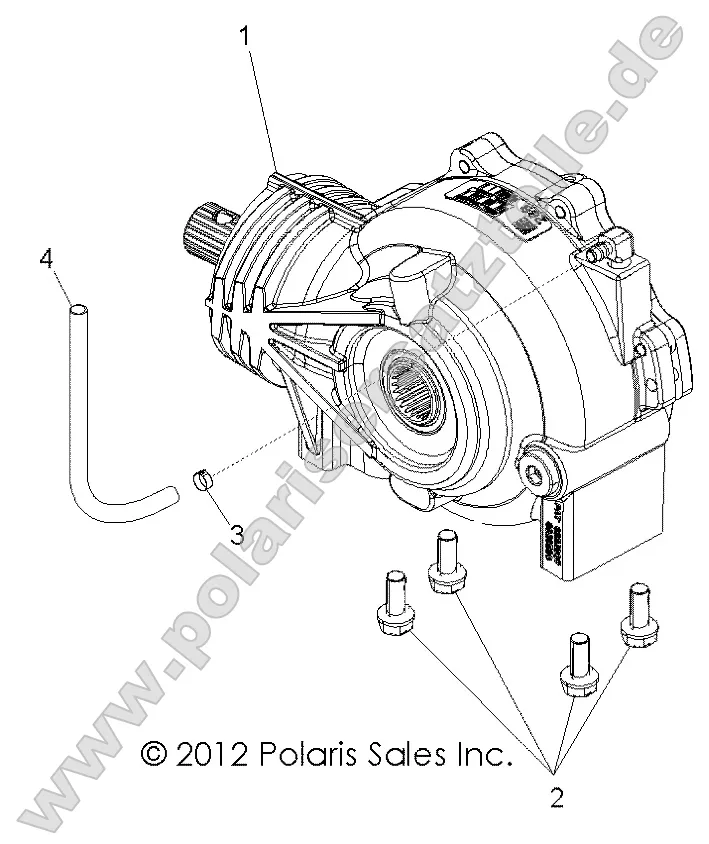 Drive Train, Front Gearcase Mounting Drive Train, Front Gearcase Mounting