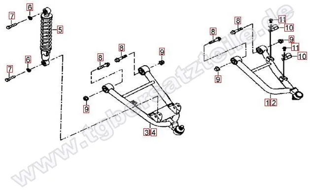Federbein vorne Federbein vorne