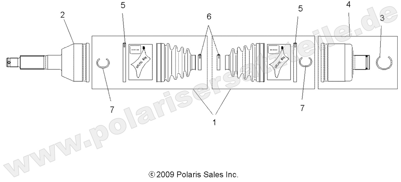 DRIVE TRAIN, REAR DRIVE SHAFT