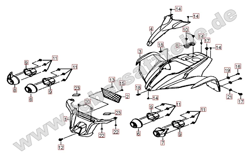 Frontverkleidung - Tankabdeckung Frontverkleidung - Tankabdeckung