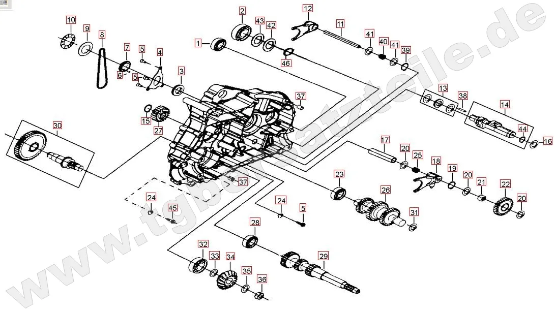 Motorgehäuse links (2)
