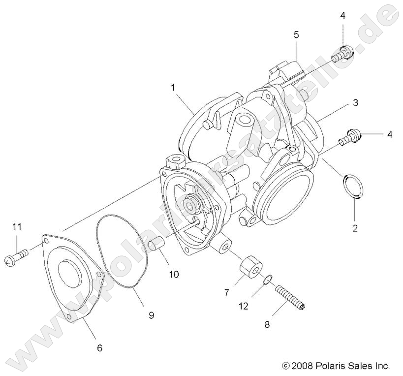 ENGINE, THROTTLE BODY ENGINE, THROTTLE BODY