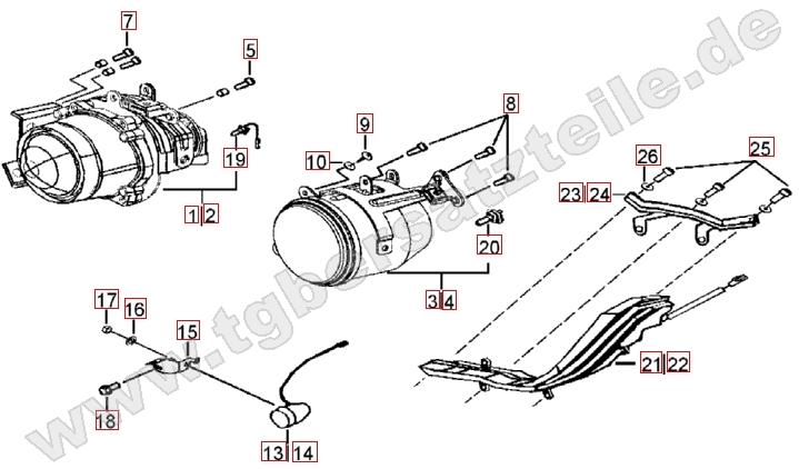 Scheinwerfer - Blinker vorne