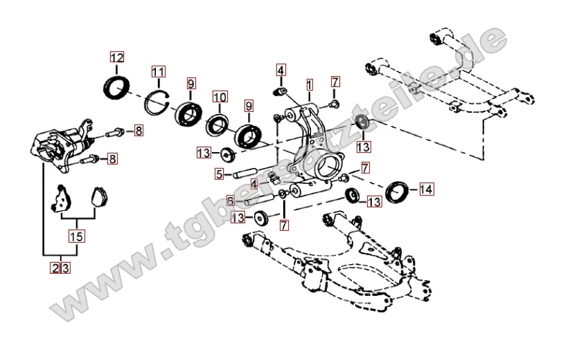Hinterradachse Hinterradachse