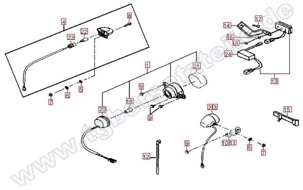 Rücklicht-Blinker hinten