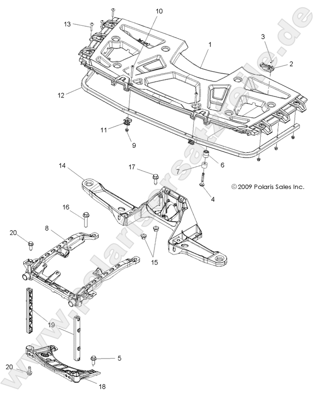 BODY, FRONT RACK and SUPPORTS BODY, FRONT RACK and SUPPORTS