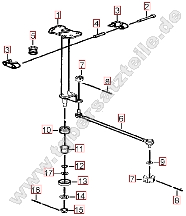 Lenksäule - Spurstange