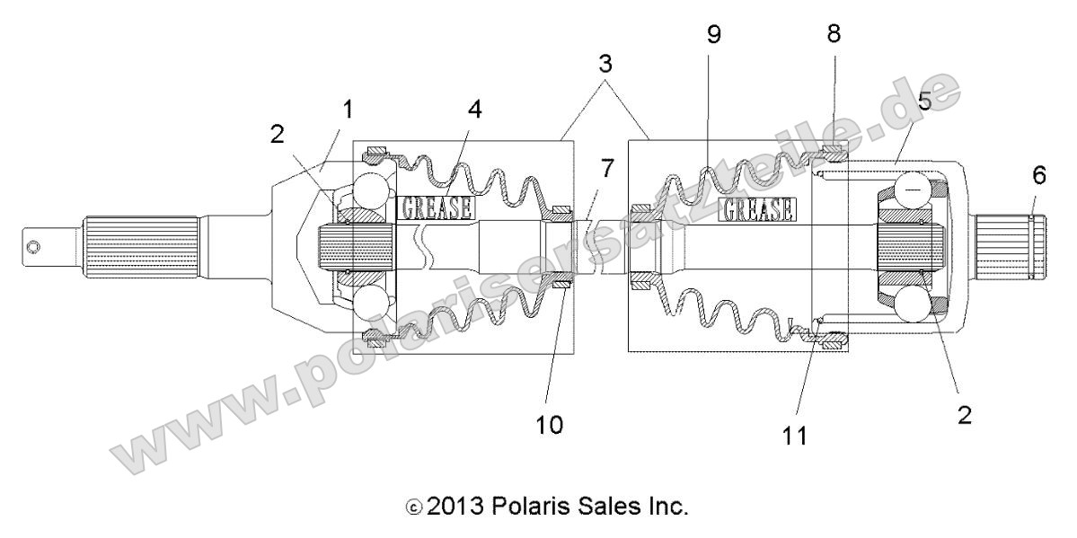 Drive Train, Rear Drive Shaft Drive Train, Rear Drive Shaft