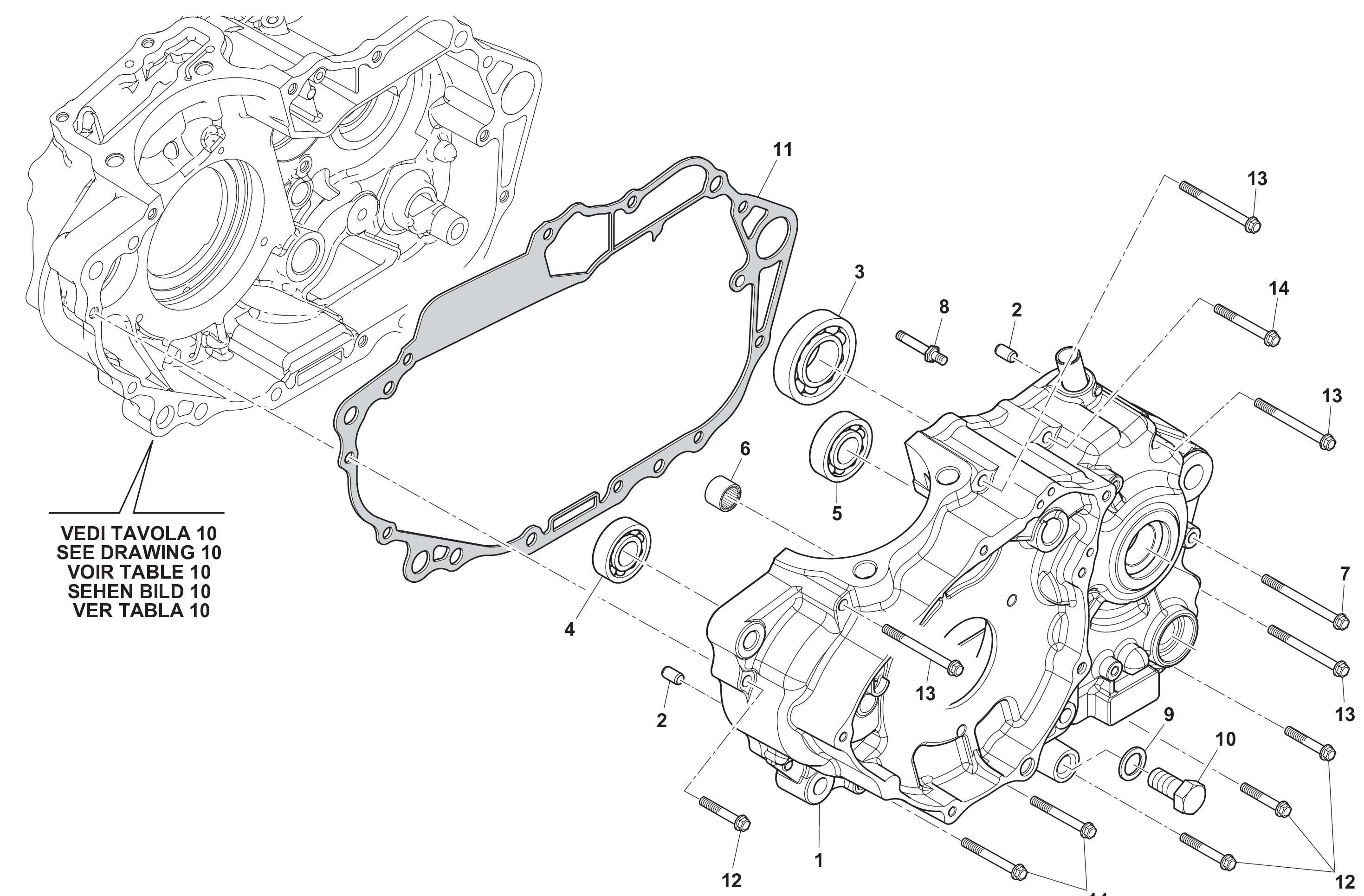 Motorgehäuse Motorgehäuse