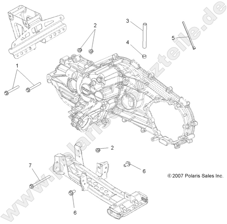 DRIVE TRAIN, MAIN GEARCASE MOUNTING DRIVE TRAIN, MAIN GEARCASE MOUNTING