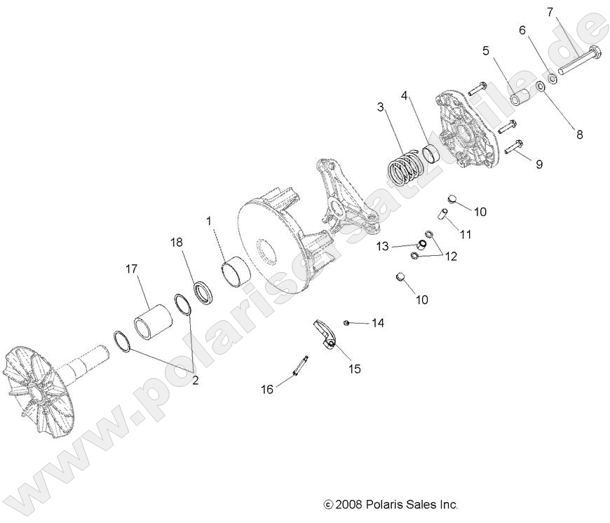 DRIVE TRAIN, PRIMARY CLUTCH