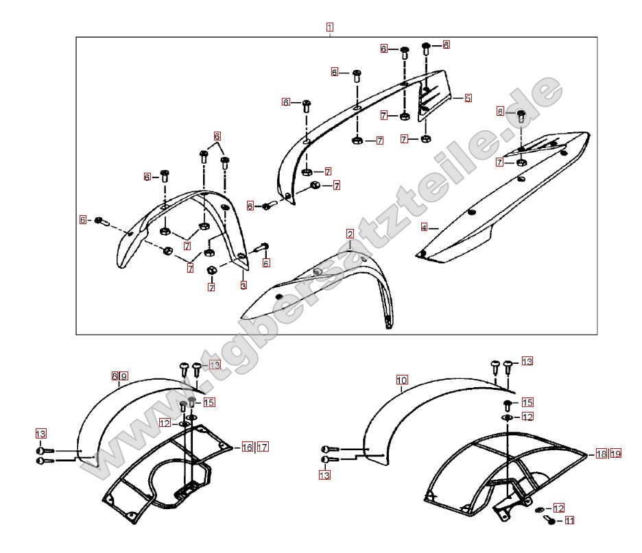Kotflügelverbreiterung - Kotflügel vorne und hinten