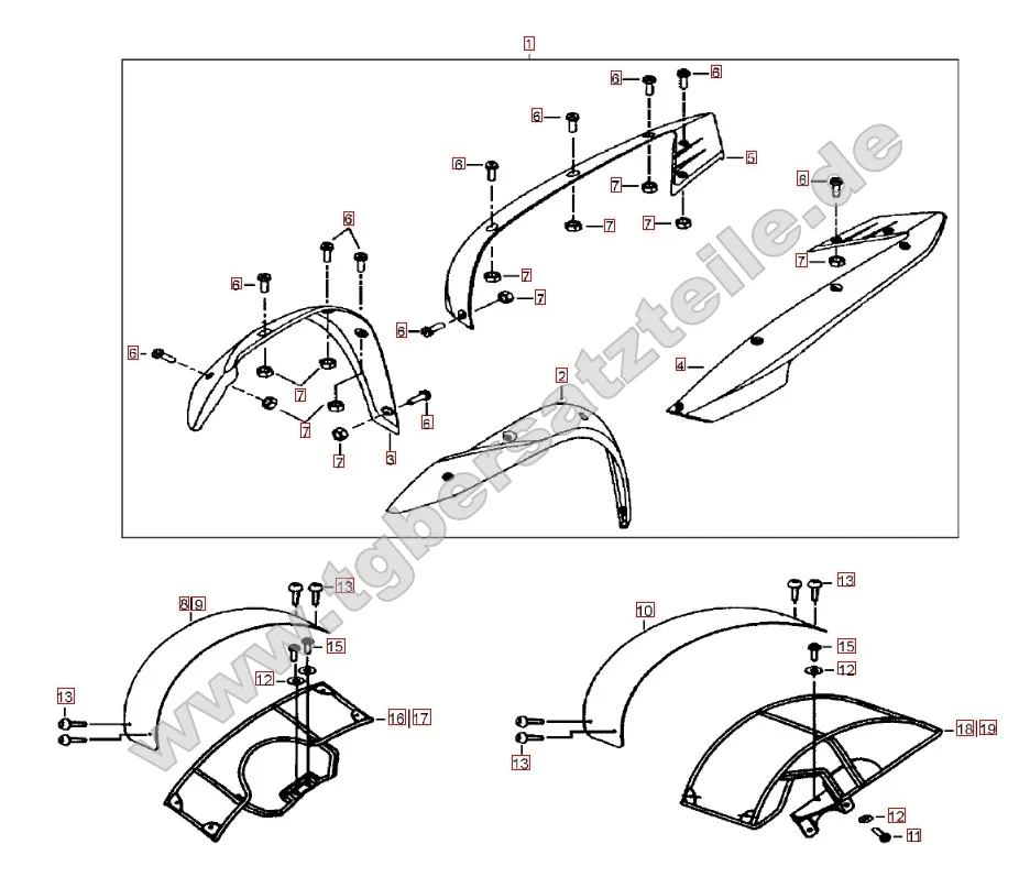 Kotflügelverbreiterung - Kotflügel vorne und hinten