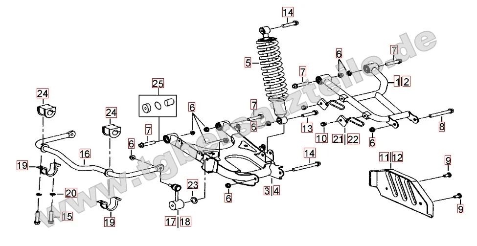 Federbein hinten Federbein hinten