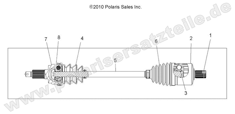 DRIVE TRAIN, DRIVE SHAFT, FRONT DRIVE TRAIN, DRIVE SHAFT, FRONT