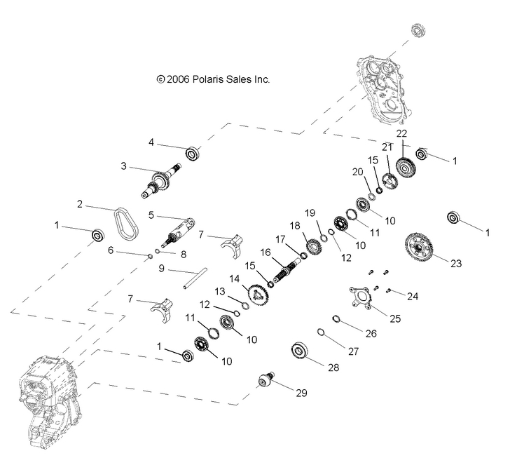 Drive Train, Main Gearcase internal