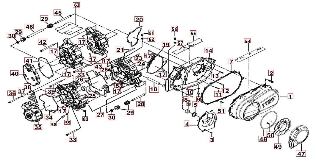 Motorgehäuse Motorgehäuse