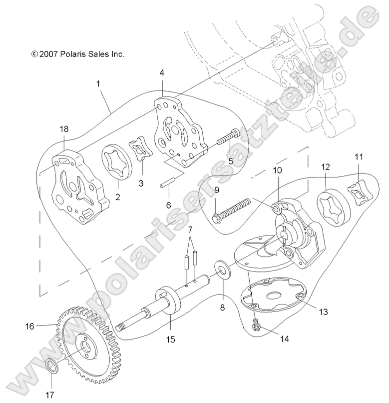 ENGINE, OIL PUMP ENGINE, OIL PUMP