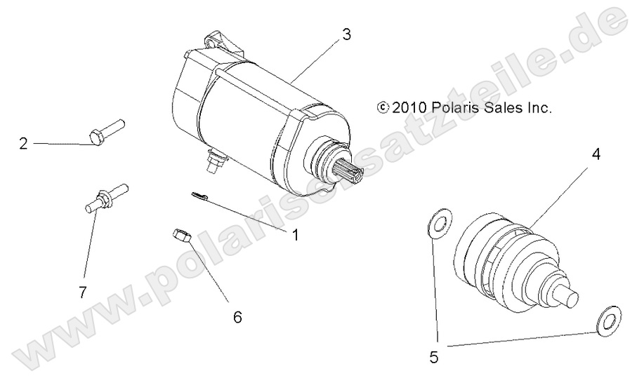 ENGINE, STARTING MOTOR