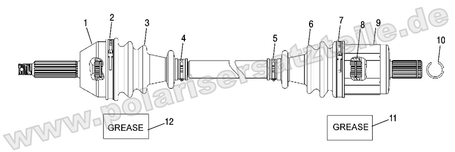 Drive Shaft, Front 4x4 Drive Shaft, Front 4x4