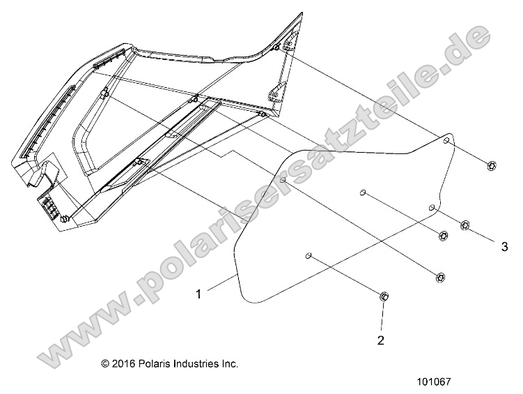 Body, Right Hand Side Panel Heat Shield and Hardware 1 Up